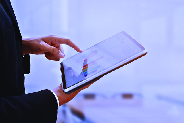 Doctor Using a Tablet