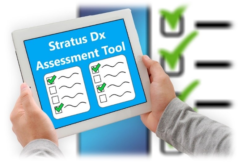 Patient Using Assessment Tool on iPad